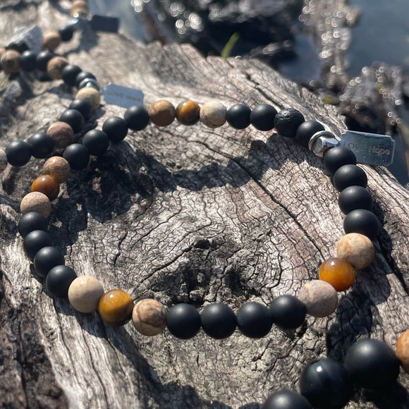 Infuse the lava stone/ Onyx, Brown Jasper, Tigers Eye - Picture 2 of 4